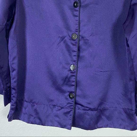 Oscar de la Renta Pajama Top Purple Size Small - Picture 3 of 6